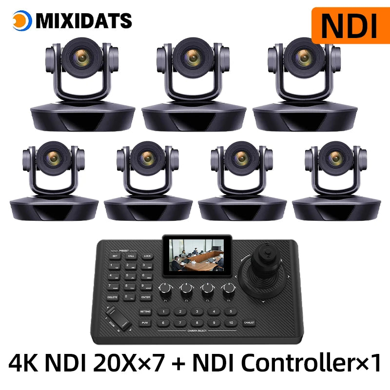 4K PTZ Video Conference Camera Kit with 20X Zoom & NDI