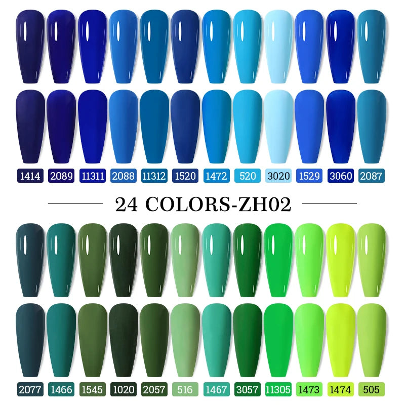 Clou Beaute 20pcs TPO & HEMA FREE Nail Gel Polish Set Red Pink Nude UV LED Soak Off Polish Gel Nail Semi Permanent Nail Varnish