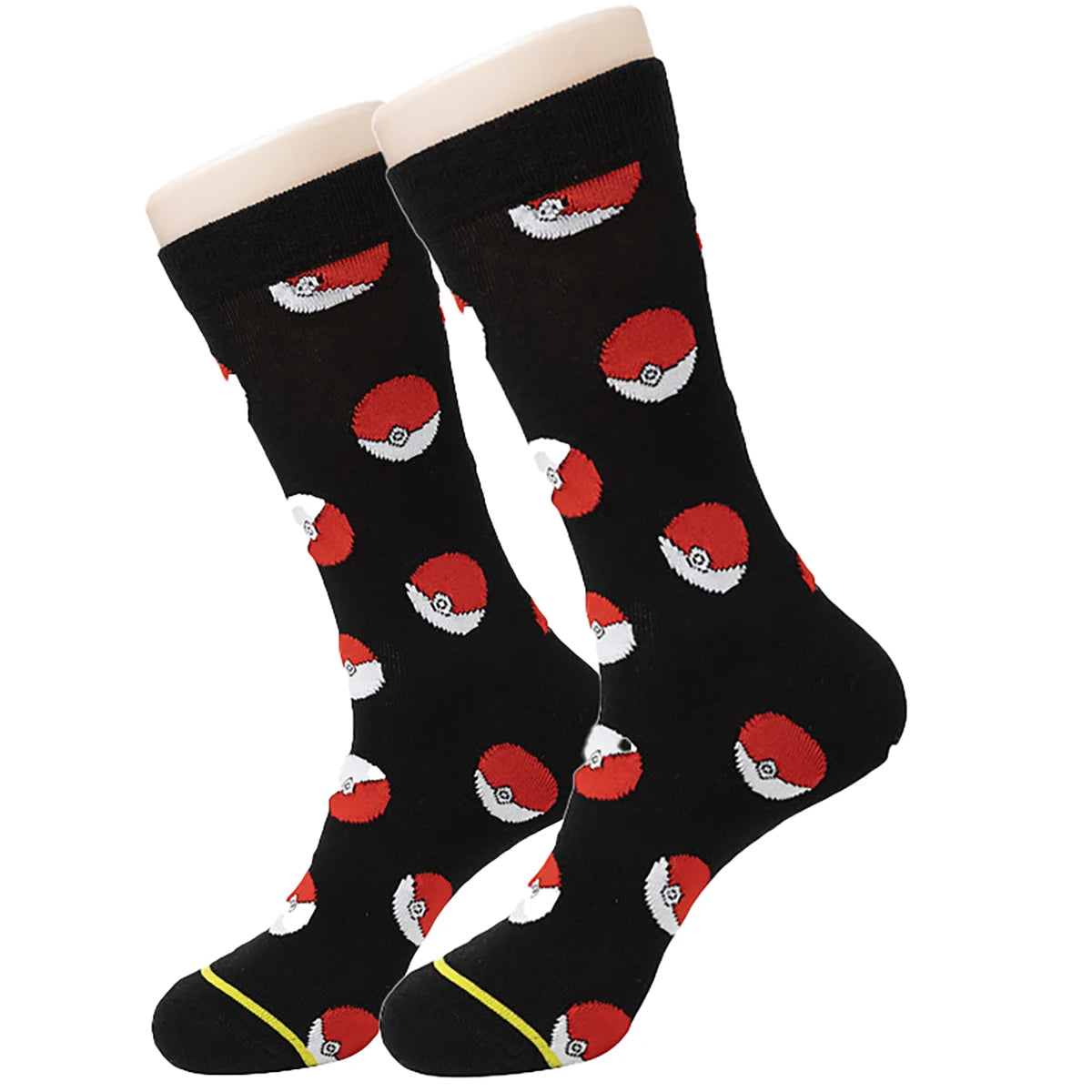 1/3/4 Pairs Pokemon Men's Fashion Trend Long Socks Cartoon Anime Figure Pikachu Eevee Gengar Unisex Athletic Harajuku Socks