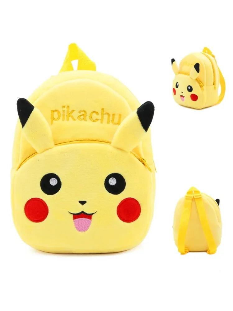 Pokemon Pikachu Plush Backpack kawaii Anime Figure Stuffed Toy Soft Cute Baby School Bag Children Birthday Gifts