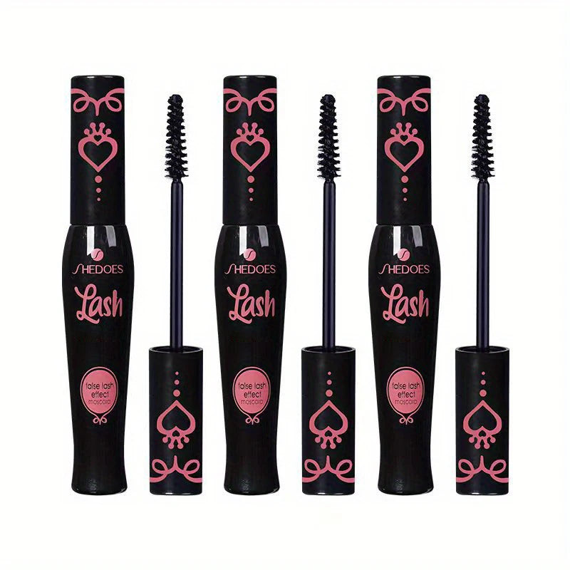 SHEDOES Curling Mascara 3-Pack: Waterproof Lash Lift with Plant Squalane