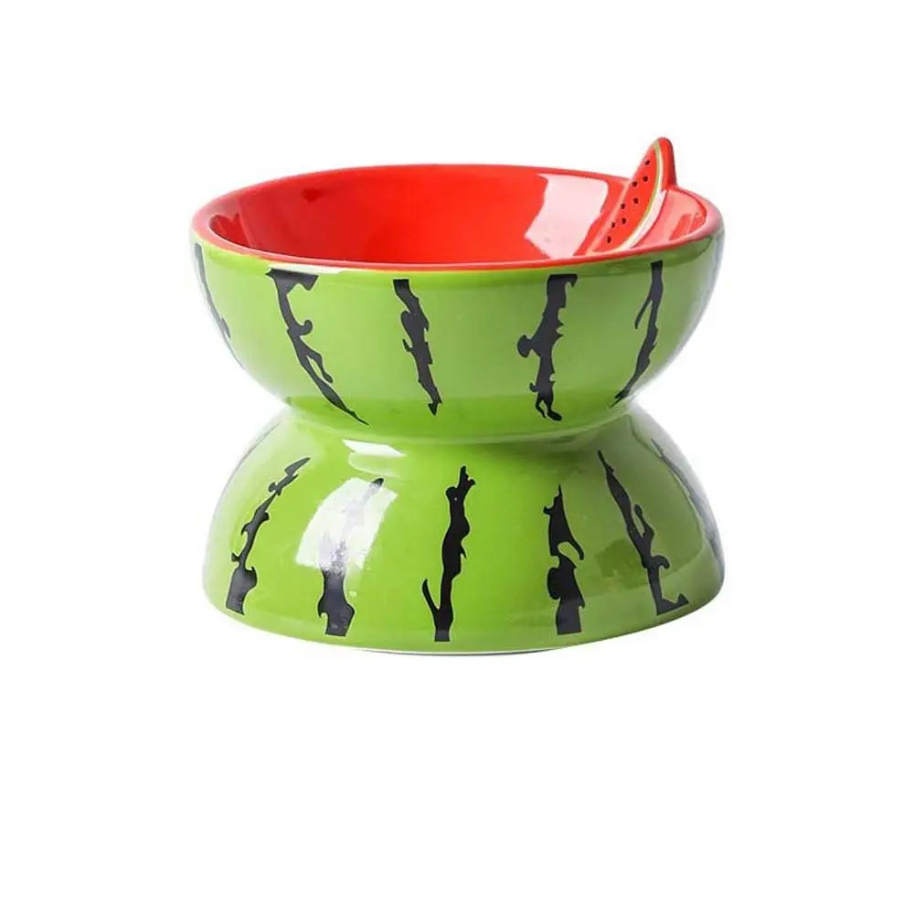 Cute Fruit Shape Cat Bowl High Quality Ceramics Cat Bowl Pet Supplies Cat Food And Water Feeder Pet Accessories