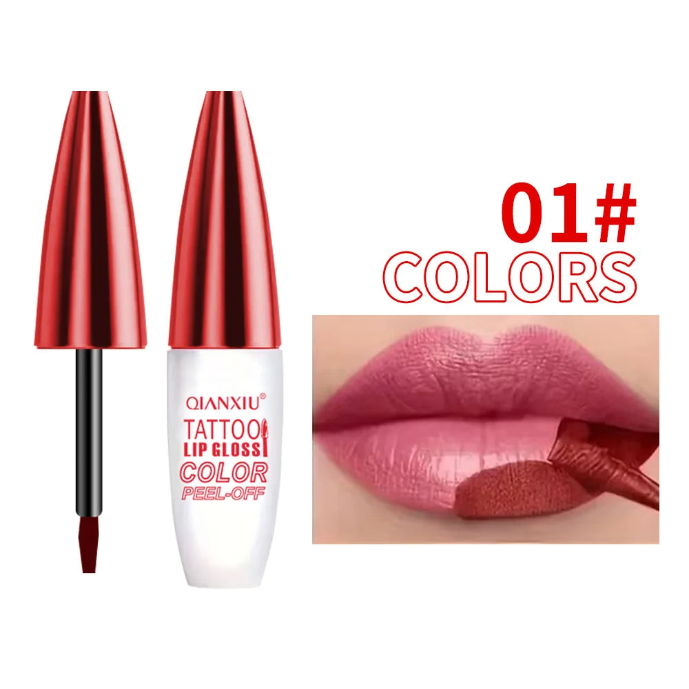 4-color Peel-off Lip Gloss, Water-resistant and Easy To Apply, Long-lasting and Does Not Stick To The Cup