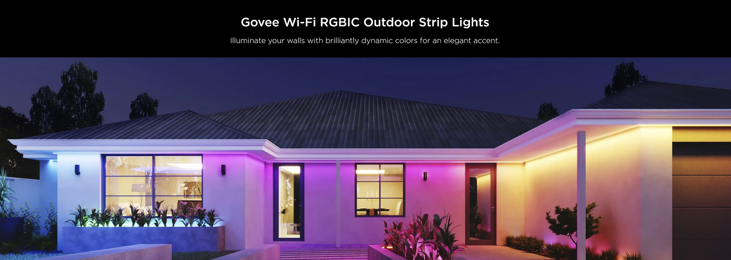 Govee Wi-Fi RGBIC Outdoor Strip Lights