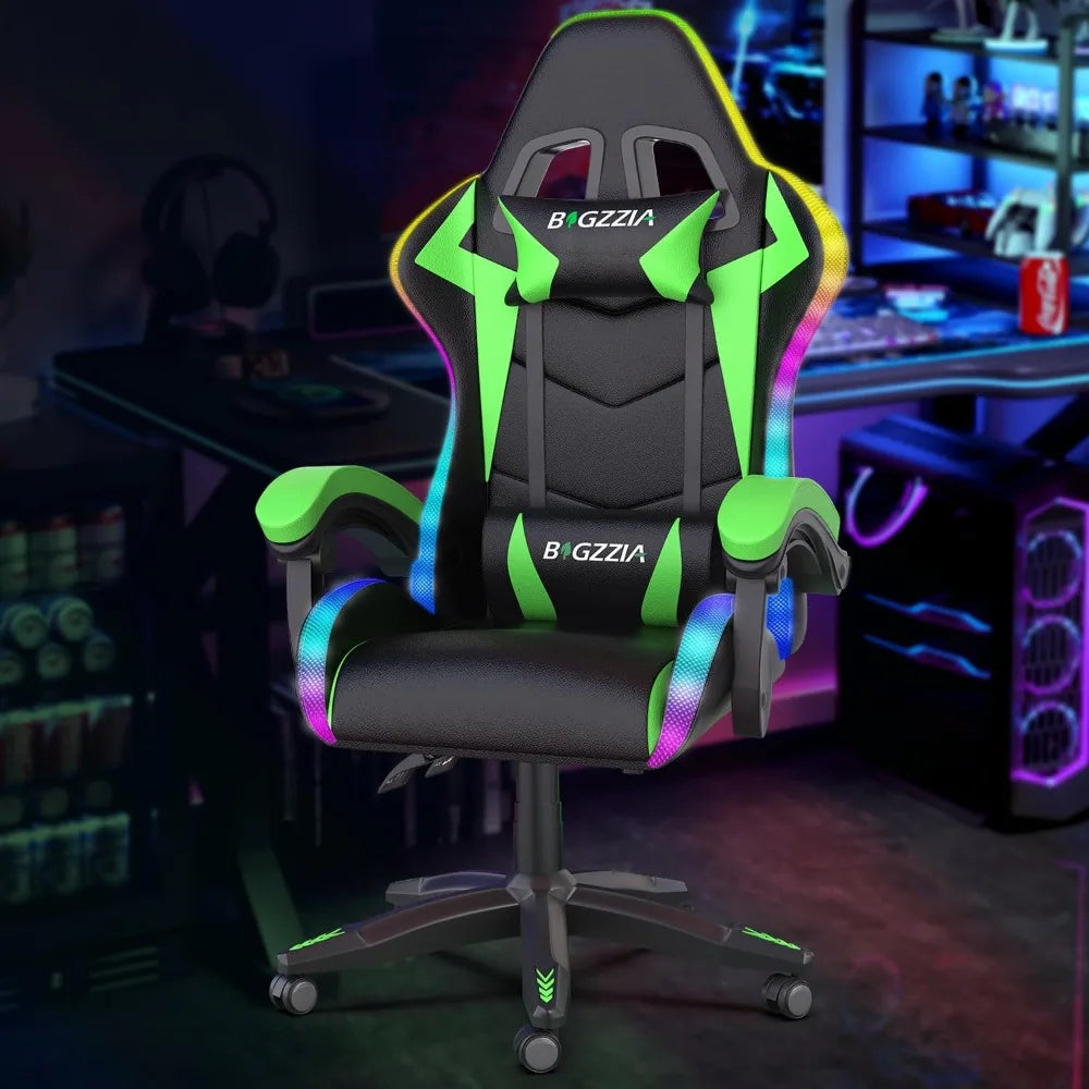 Professional ergonomic gaming chair with adjustable lumbar support and premium leather finish at Dobermen Premier.