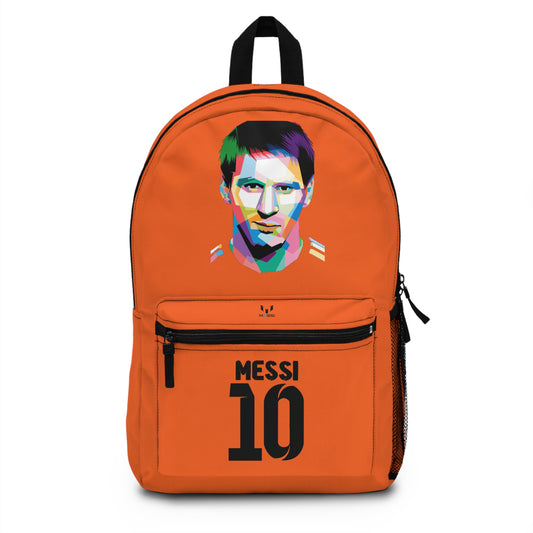 Leo Messi School Backpack for Boys Orange 🎒🏆 ⚽