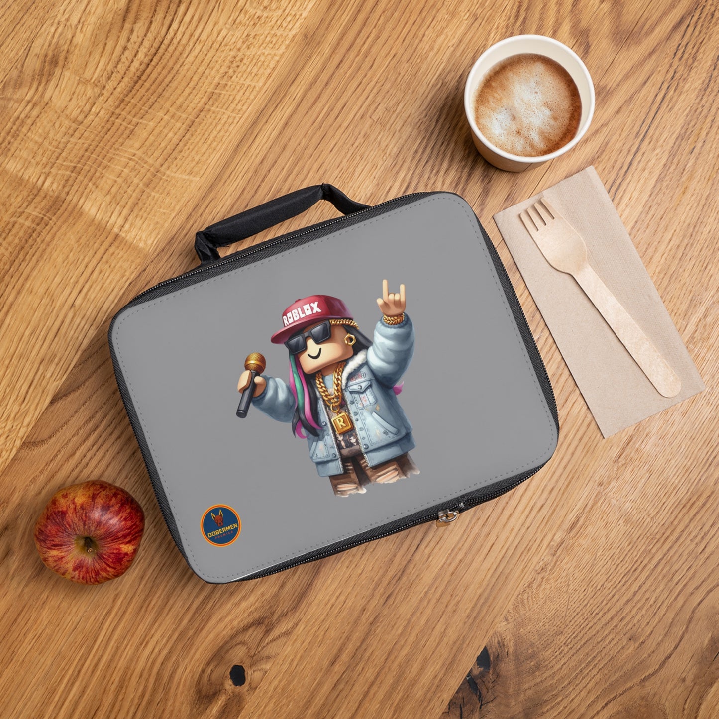 Insulated Roblox Lunch Tote Grey🎮✨⚡