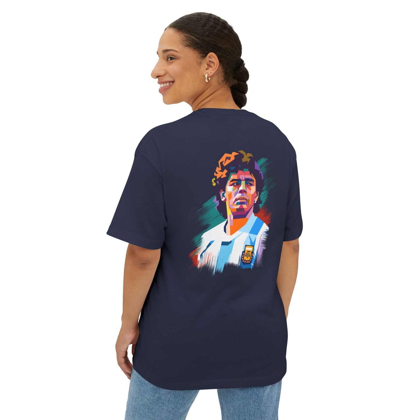 Remera Oversize Maradona Argentina 10 | Tribute Soccer Legend Tee ⚽🇦🇷👑