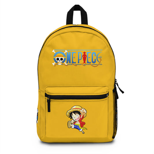 Monkey D. Luffy One Piece Anime Backpack Yellow 🏴‍☠️