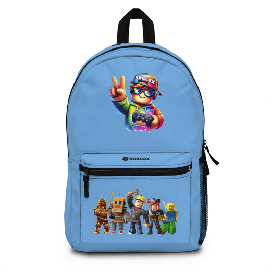 Personalized Roblox Backpack Light blue 🧵🎮