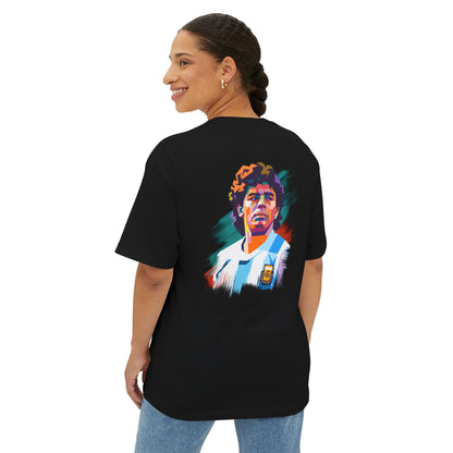 Remera Oversize Maradona Argentina 10 | Tribute Soccer Legend Tee ⚽🇦🇷👑