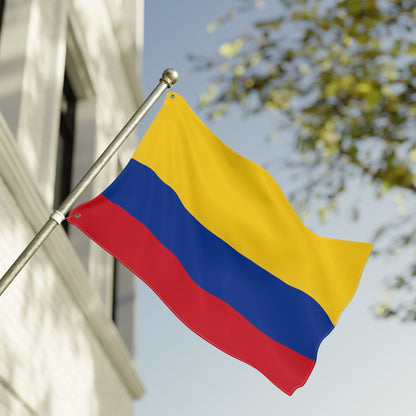 Colombian Tricolor Double-Sided Outdoor Flag — Yellow Blue Red Garden Banner