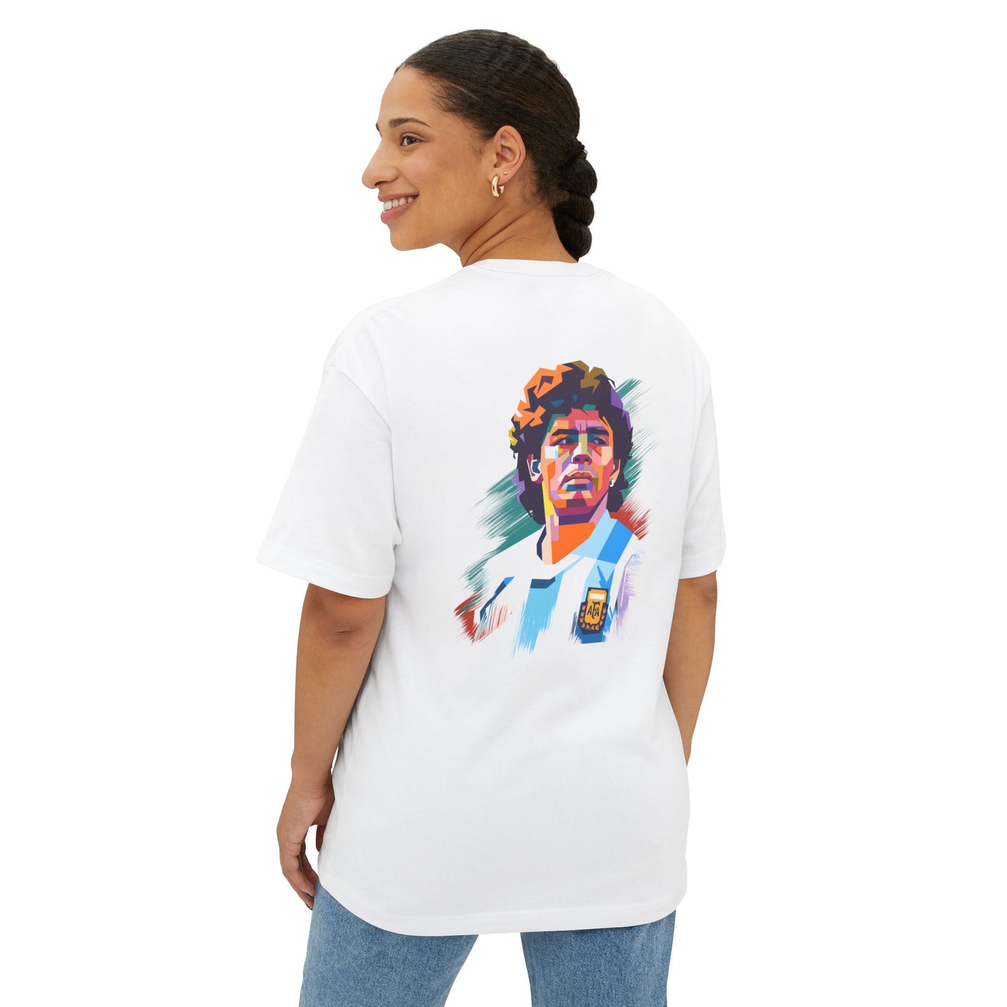 Remera Oversize Maradona Argentina 10 | Tribute Soccer Legend Tee ⚽🇦🇷👑