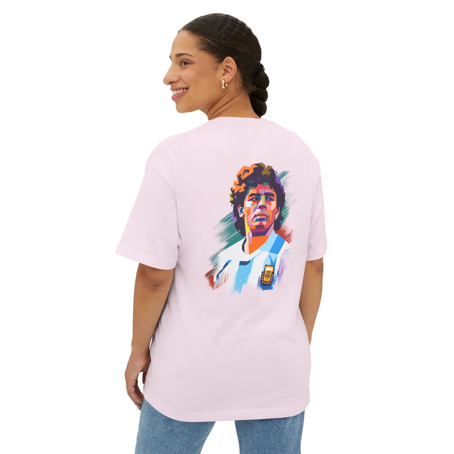 Remera Oversize Maradona Argentina 10 | Tribute Soccer Legend Tee ⚽🇦🇷👑