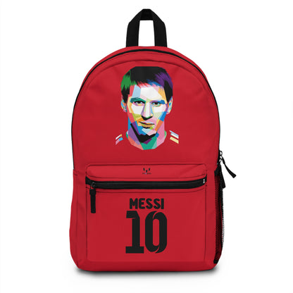 Leo Messi School Backpack for Boys Dark red 🎒🏆 ⚽