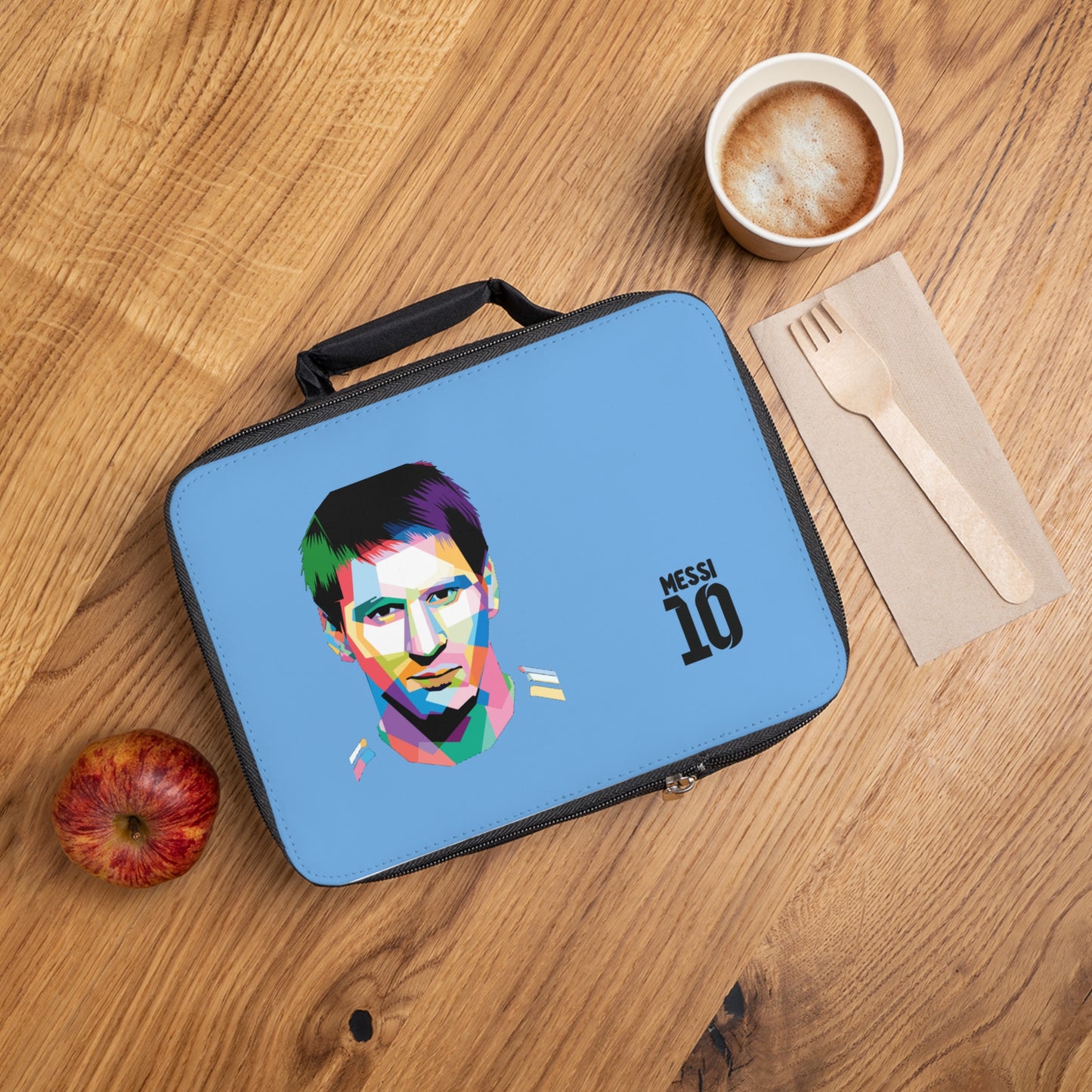Lionel Messi LM10 Thermal Lunch Bag Light blue ⚽🥶
