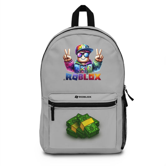 Premium Roblox School Backpack Light grey 🎒✨