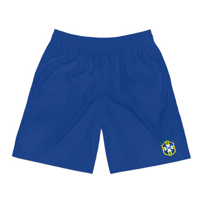 Brazilian Flag Men's Jogger Shorts, Summer Wear, Sports Shorts, Vacation Style, Casual Comfort, Pool Party Must-Have