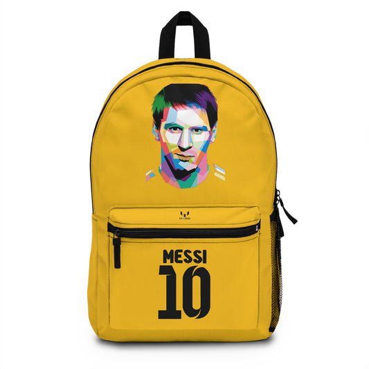 Leo Messi School Backpack for Boys Yellow 🎒🏆 ⚽