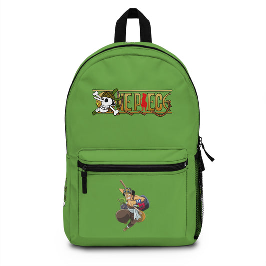 Usopp One Piece Anime Backpack Green 🎯