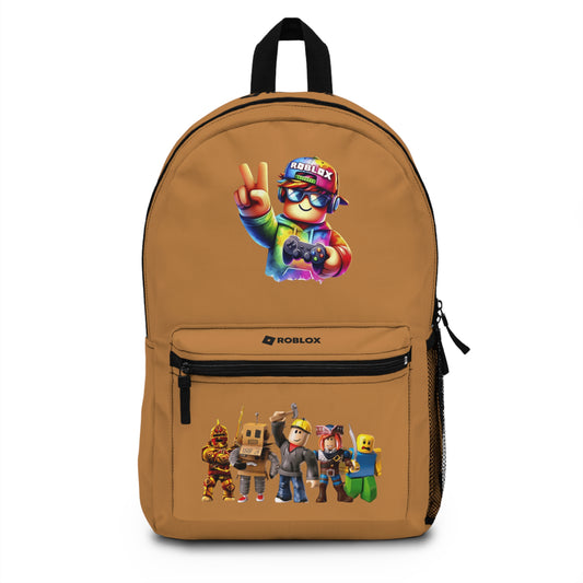 Personalized Roblox Backpack Light brown 🧵🎮