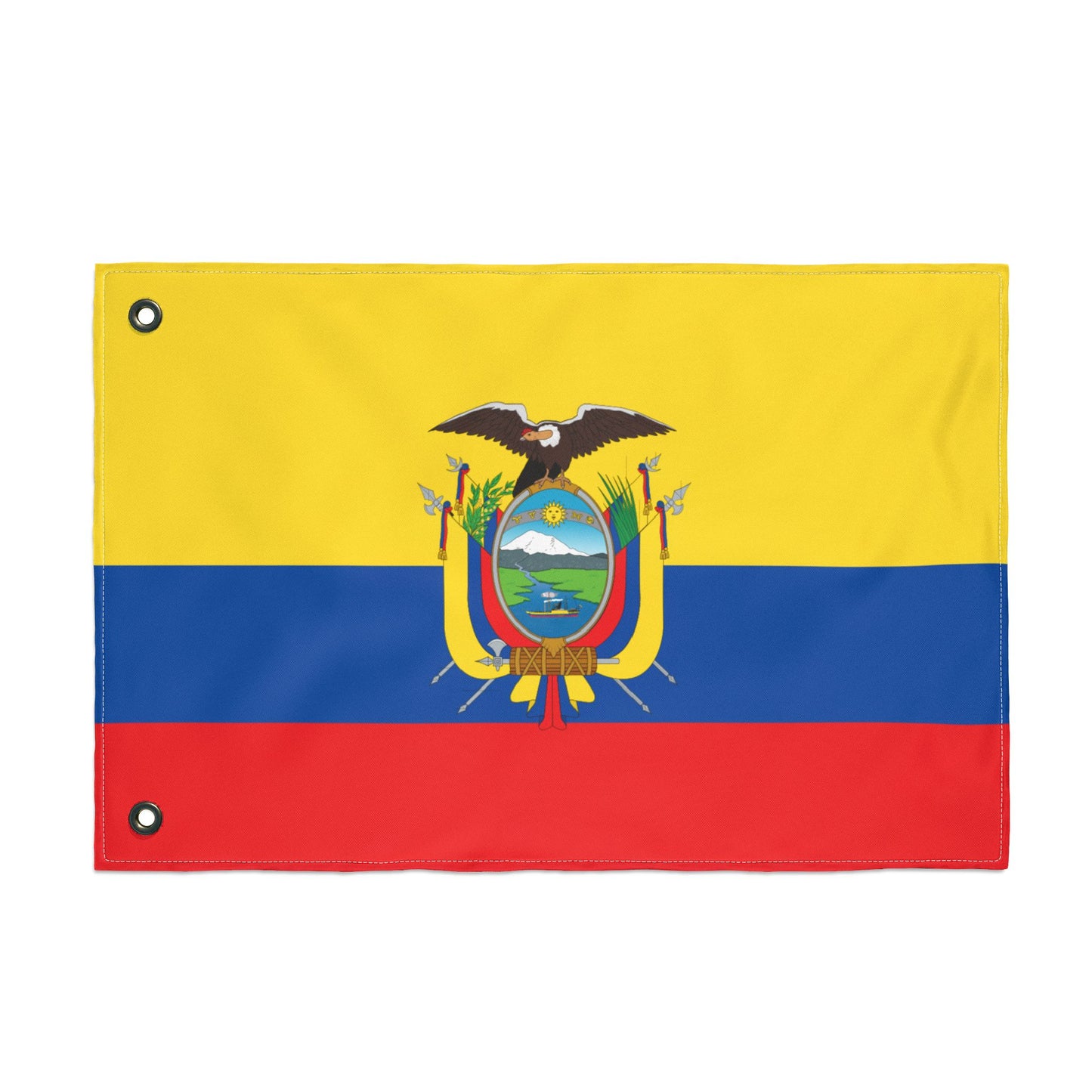 Ecuador Double-Sided Flag — Heavy Duty Outdoor Banner with Grommets