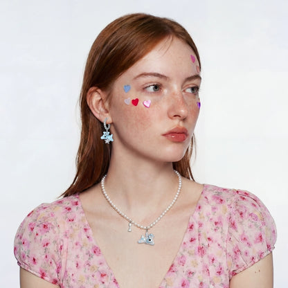 Starlight Teddy Drop Earrings