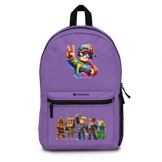 Personalized Roblox Backpack Light purple 🧵🎮