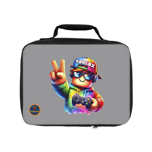 Vibrant Roblox Lunch Box Grey 🌈 🎮🎒
