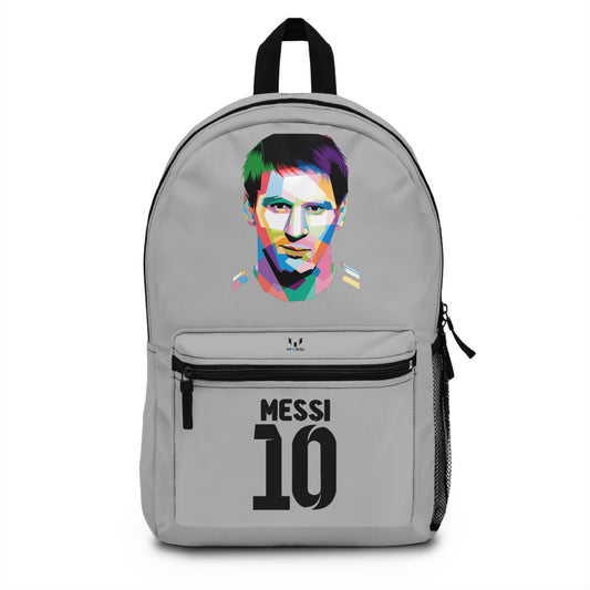 Leo Messi School Backpack for Boys Light grey 🎒🏆 ⚽