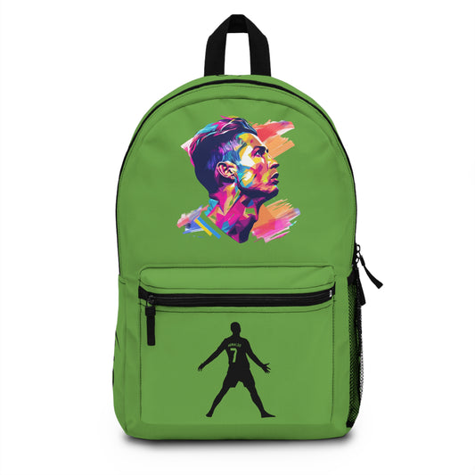 Cristiano Ronaldo CR7 School Backpack Green🎒⚽