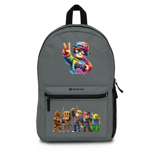 Personalized Roblox Backpack Dark grey 🧵🎮