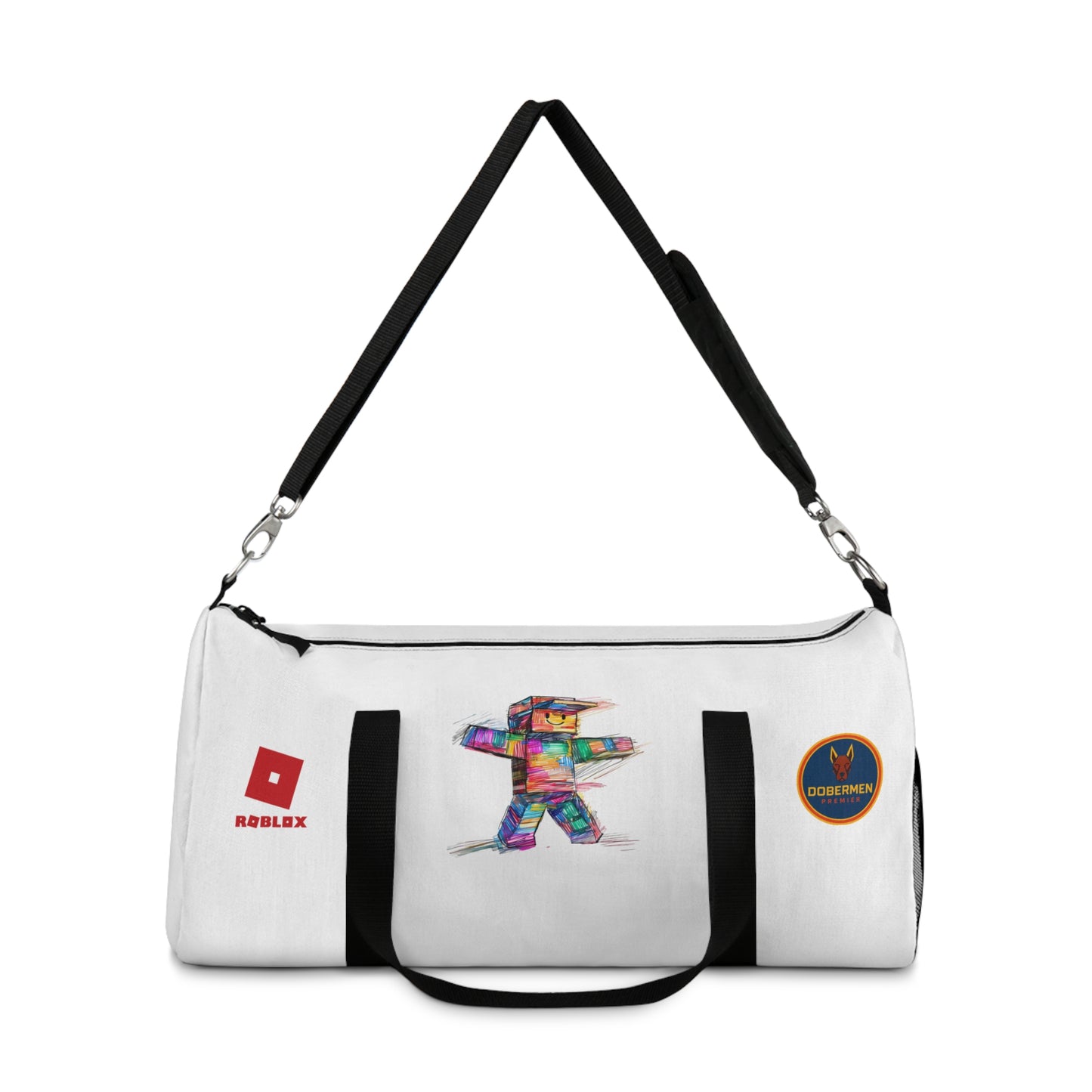 Roblox Themed Duffel Bag White 🧒🕹️ 👧