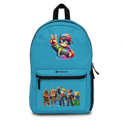 Personalized Roblox Backpack Turquoise 🧵🎮