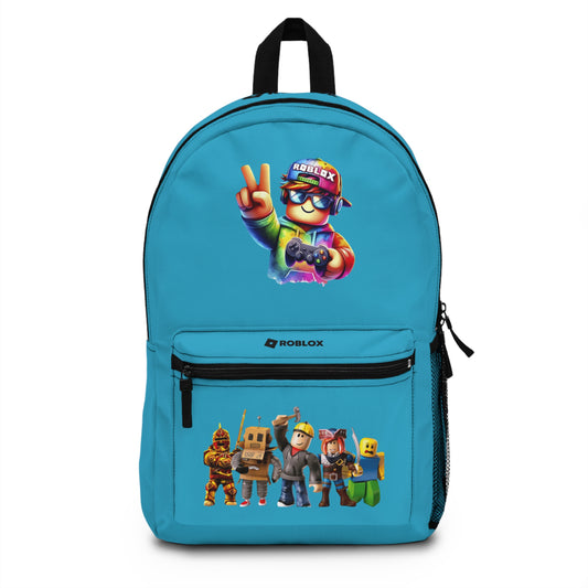 Personalized Roblox Backpack Turquoise 🧵🎮