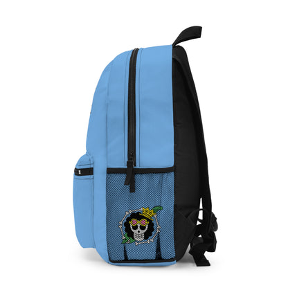 Brook One Piece Anime Backpack Light blue 🎵