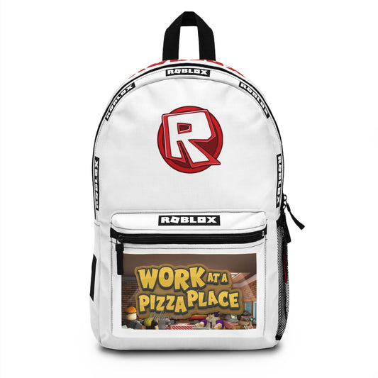 🍕📚 Roblox Pizza Party Backpack - (White)