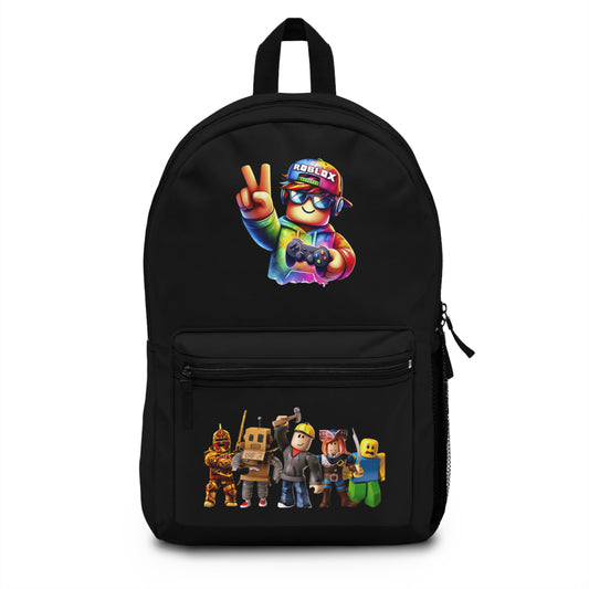 Personalized Roblox Backpack Black 🧵🎮