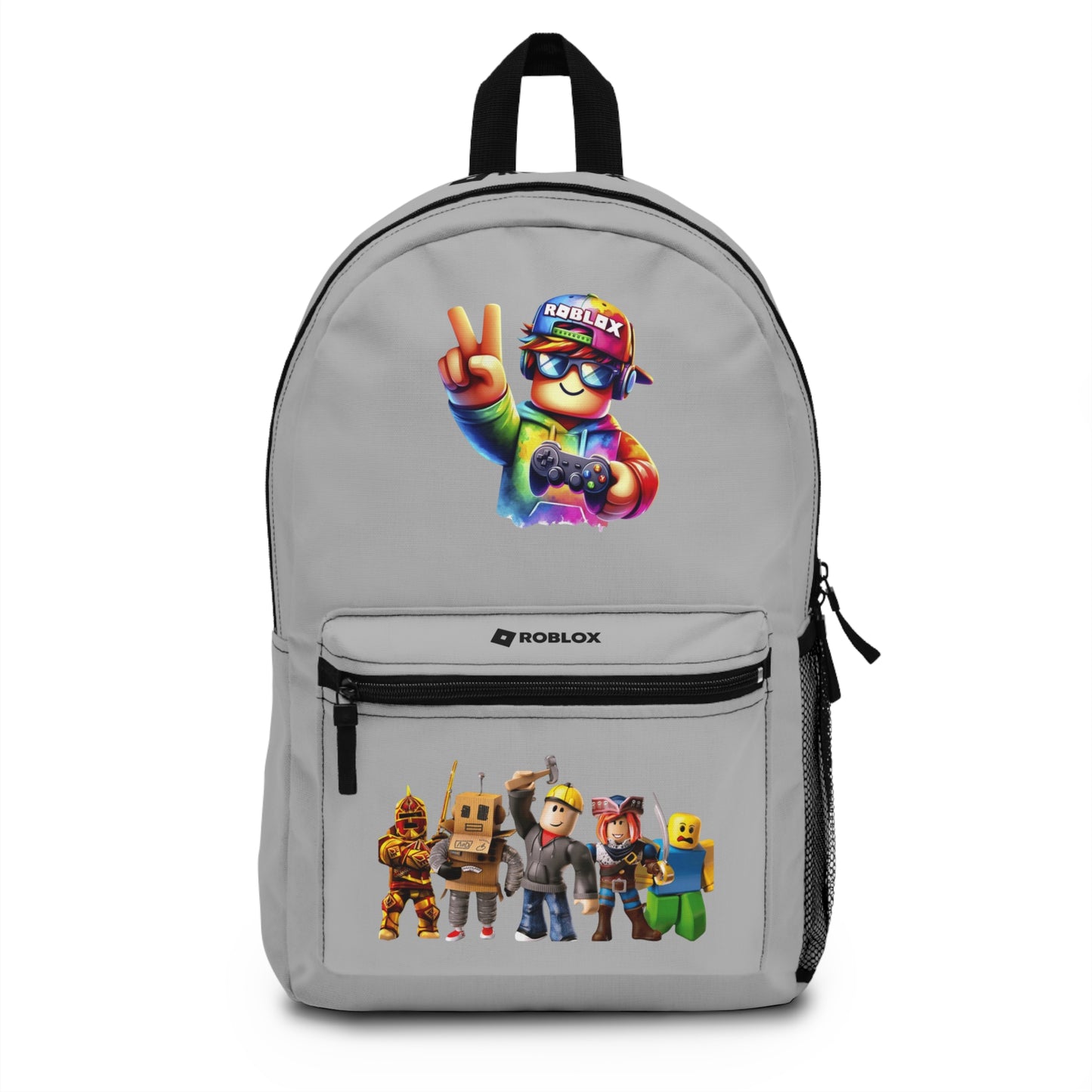 Personalized Roblox Backpack Light grey 🧵🎮