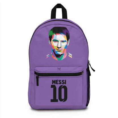 Leo Messi School Backpack for Boys Light purple 🎒🏆 ⚽