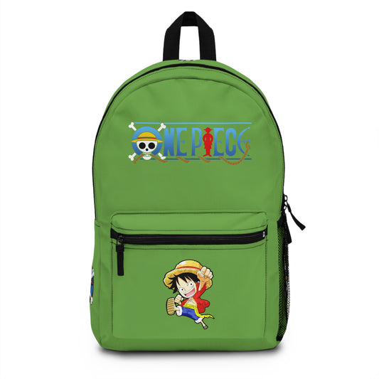 Monkey D. Luffy One Piece Anime Backpack Green 🏴‍☠️