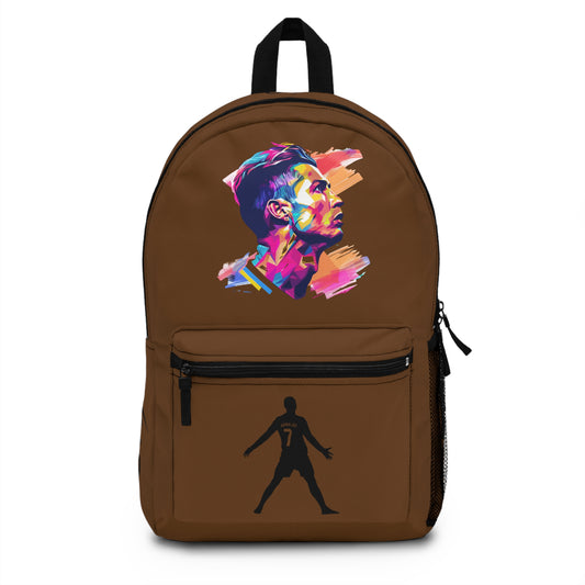 Cristiano Ronaldo CR7 School Backpack Brown 🎒⚽
