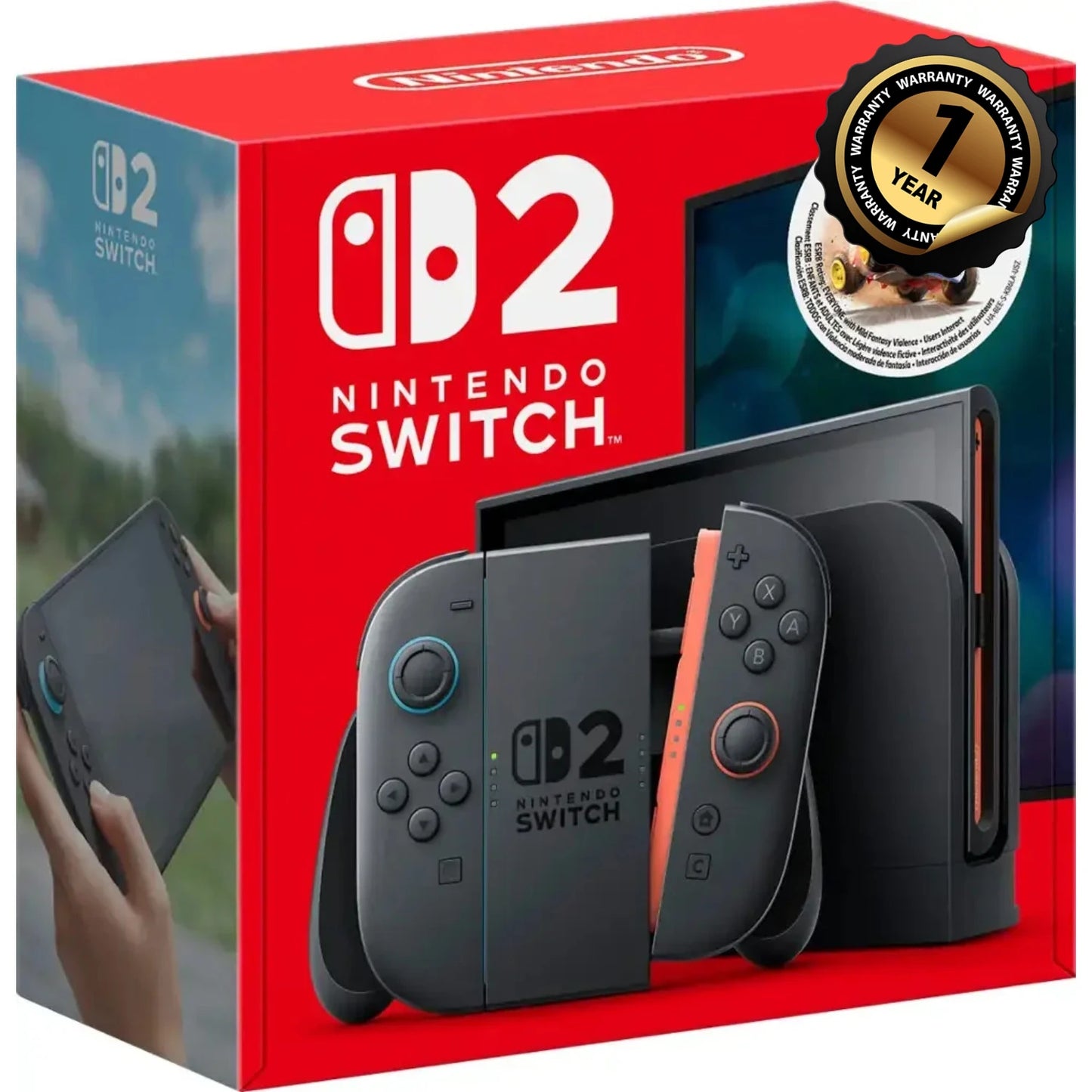 Nintendo Switch 2 Multi–Standard & Mario Kart World Bundle Options-Hong Kong Version (HK Charger with HK to US Plug Adapter)