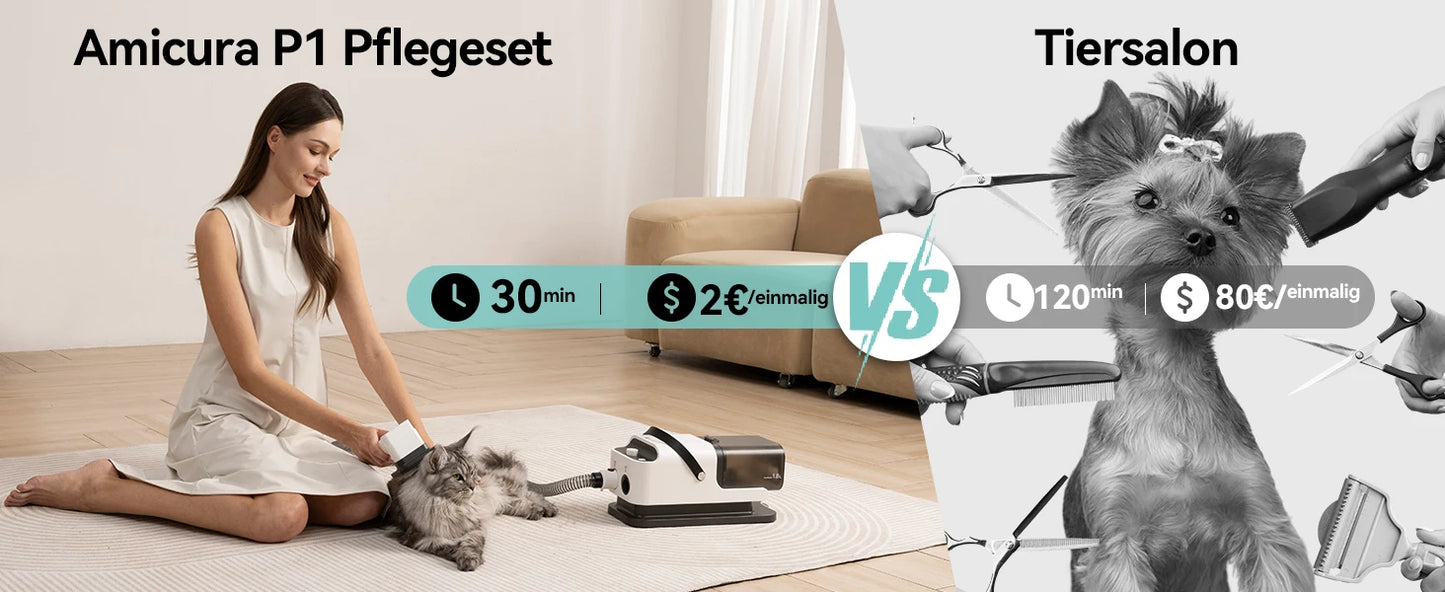 Pet Grooming Vacuum & Hair Dryer Kit 🐶✨