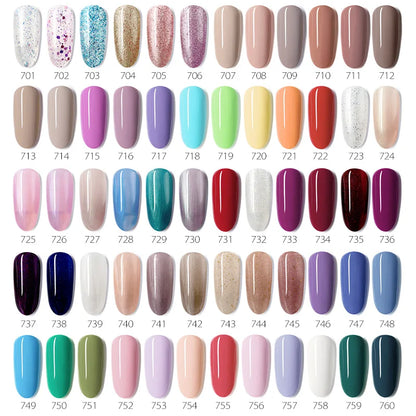 VENALISA VIP Kits 7.5ML Nail Gel Polish Soak Off UV LED Nail Gel Color Palette Gel Varnish Base Diamond Top Coat 62pcs/lot Gel