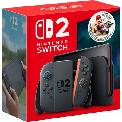 Nintendo Switch 2 Multi–Standard & Mario Kart World Bundle Options-Hong Kong Version (HK Charger with HK to US Plug Adapter)
