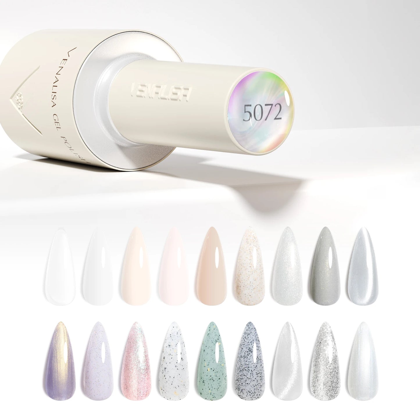 VENALISA 10ml Nail Gel Polish 90Colors HEMA/TPO Free UV LED Soak Off Long Lasting High Gloss Base TopCoat for Salon DIY Manicure