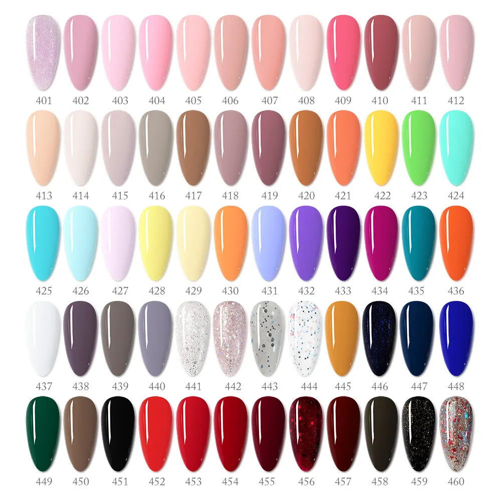 VENALISA VIP Kits 7.5ML Nail Gel Polish Soak Off UV LED Nail Gel Color Palette Gel Varnish Base Diamond Top Coat 62pcs/lot Gel