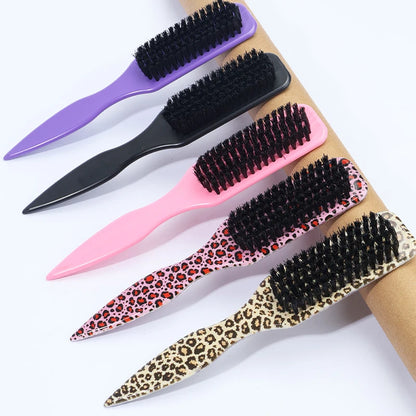 Slick Back Hair Brush for Sleek Ponytail Bun & Smoothing Baby Hairs, Flyaways, Edge Control - Backcombing & Teasing