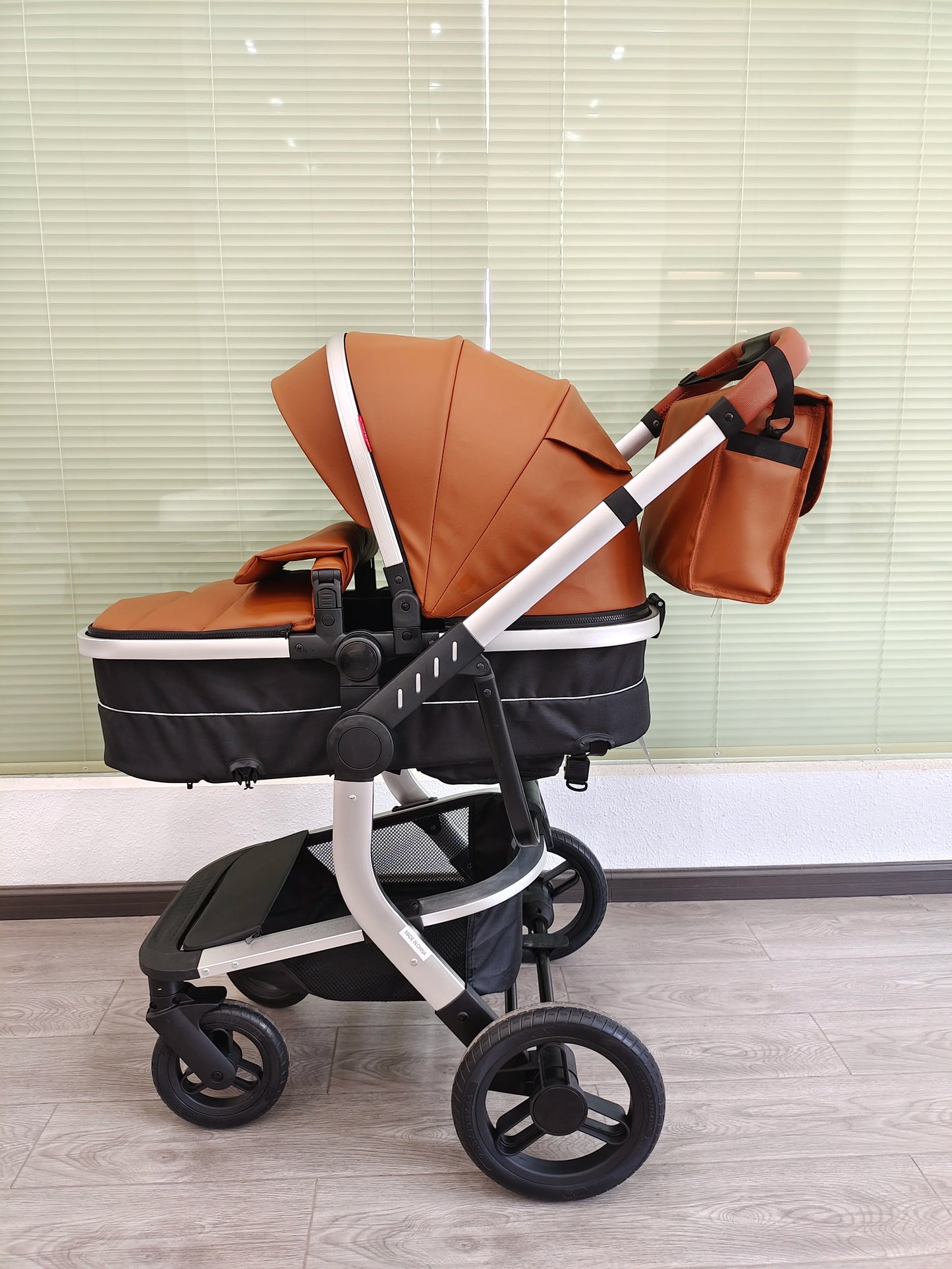 Baby Stroller High-Land scape Baby Carriage Adjust Position for Infant Toddler Portable Folding Pram Reversibale Stroller 2in1